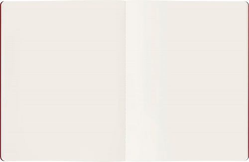 Zeszyt Moleskine Student Cahier XXL (21.6X27.9 cm) Gładki Czerwony/Szkarłatny (Moleskine Student XXL Plain Scarled Red Soft Cover) - 8056999276904